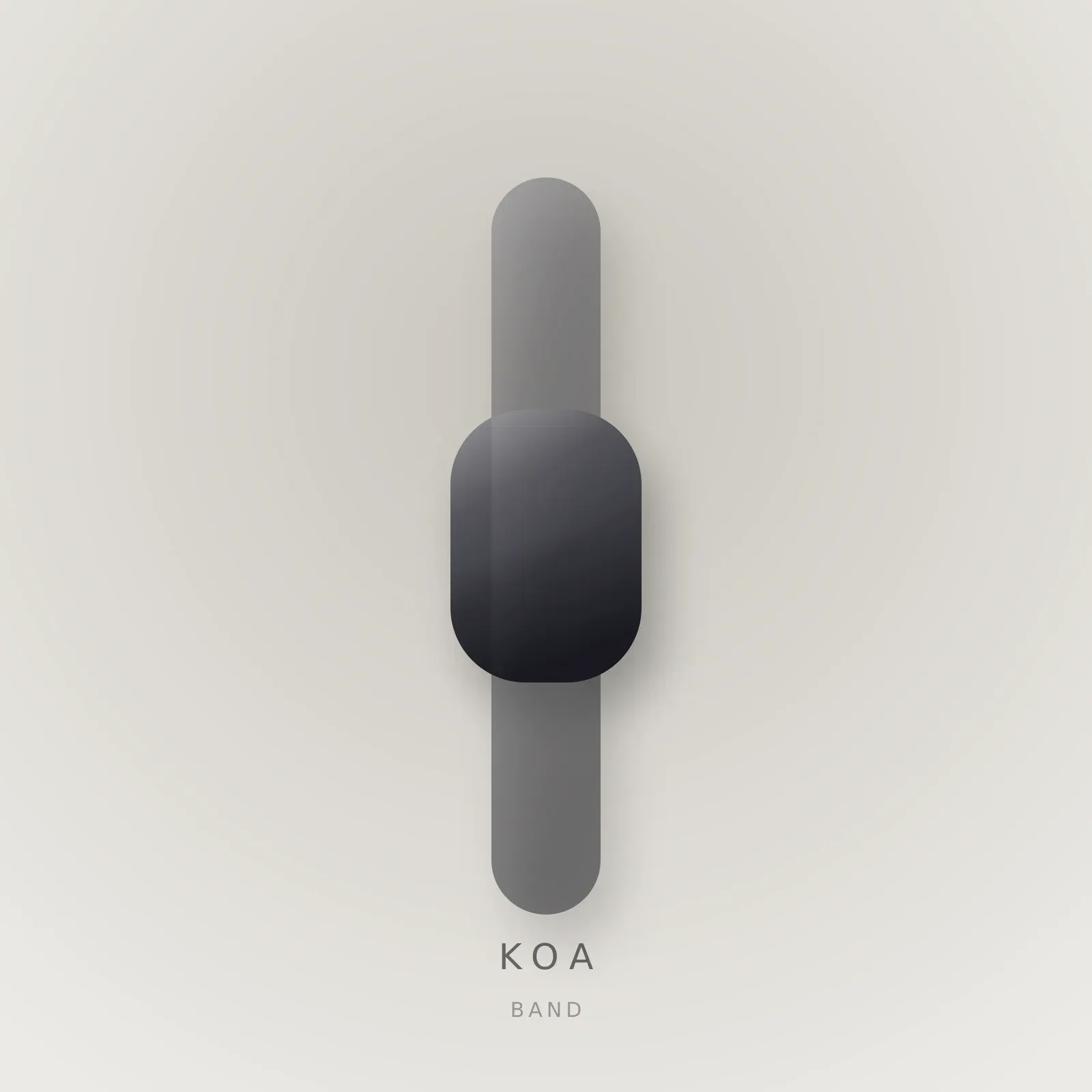 Banda KOA Band sobre fondo hueso.