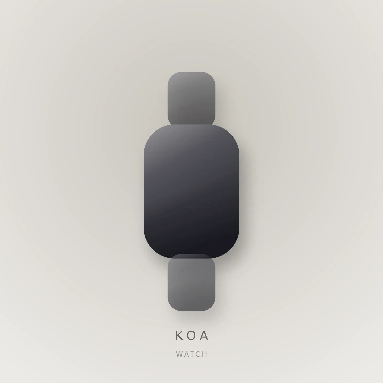 Reloj KOA Watch sobre fondo hueso.